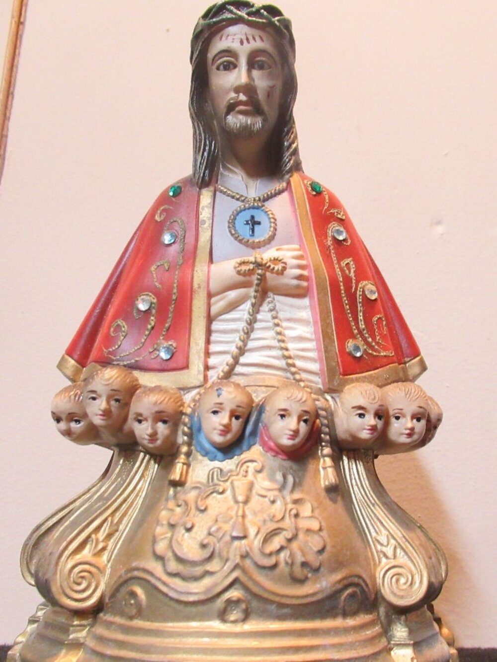 Vintage RARE Statue Religious Jesus Storyteller Table Decor